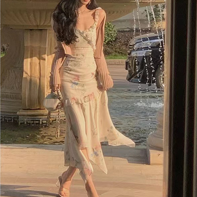 Sleeveless Slimming Long Dress