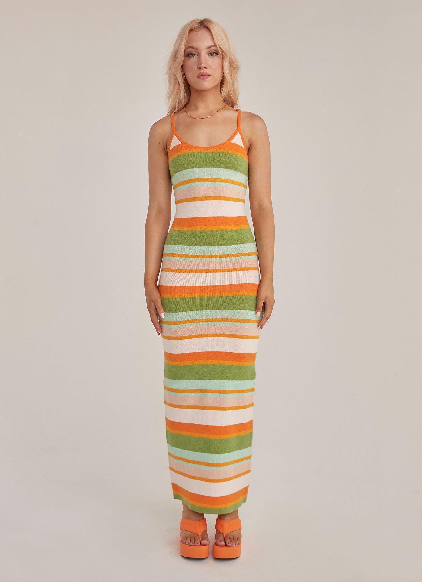 European & American Style Fashion Printing Slim-Fit Slimming Dress