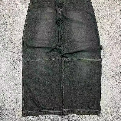 Spring New Street Retro Minority Trendy Brand Wide Leg Jeans Men's Straight