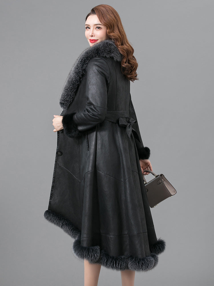 Real Fur Thickened Coat