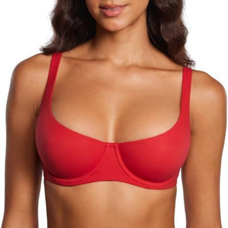 Underwire Support Seamless Unlined Balconette Bra