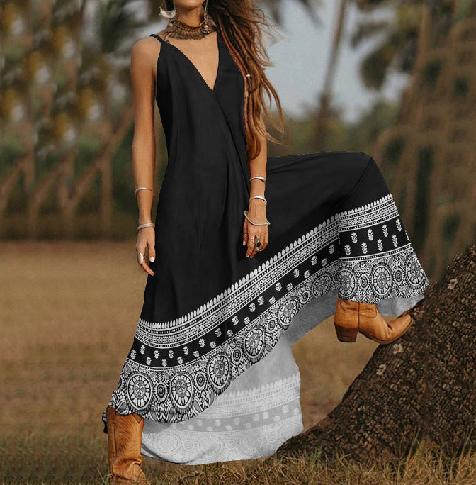 Holiday-Style Printed Dress