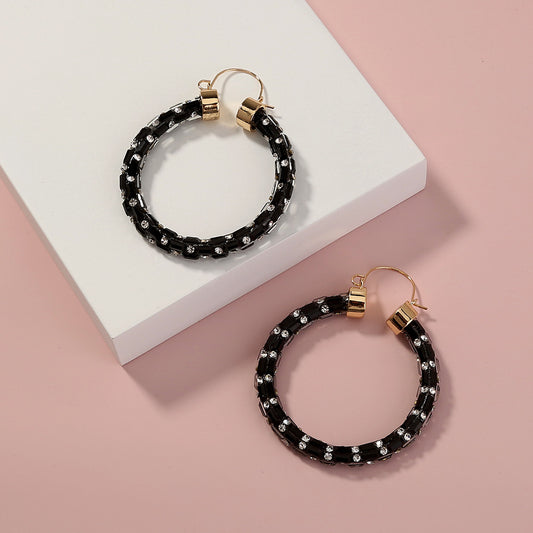 Exaggerated Thin Ear Hoop Earrings For Women