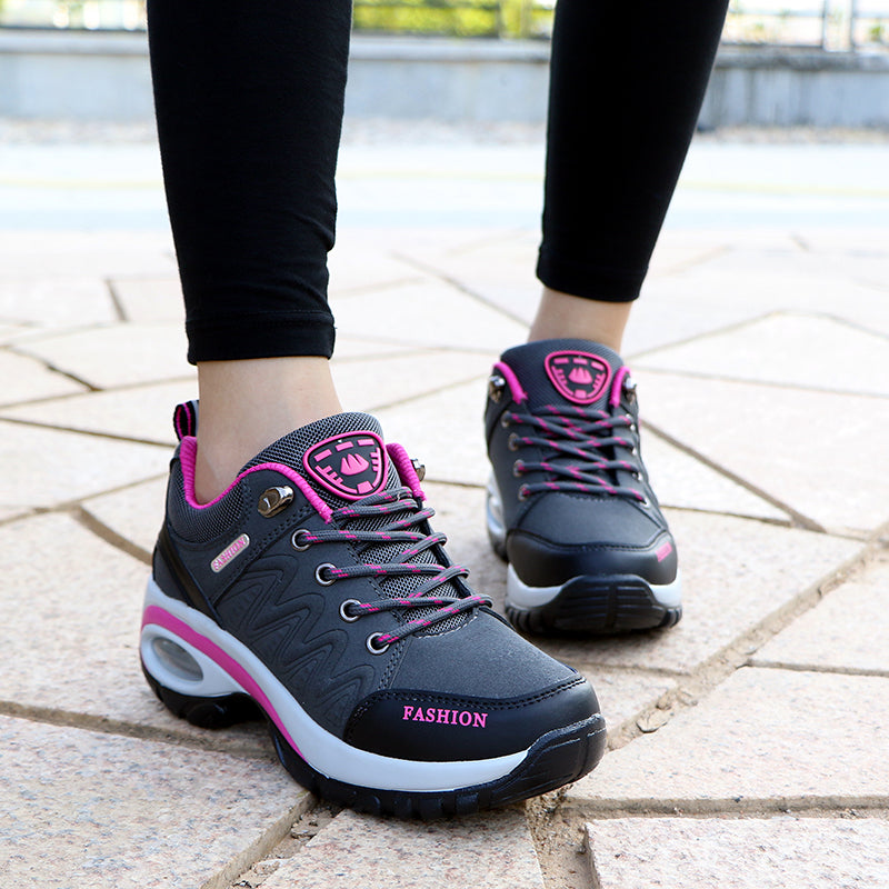 Women's Winter Sneakers -  Air-Cushion Design Platform Shoes