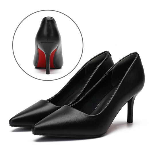 Leather Office Shoes For Women - Selection of Heels