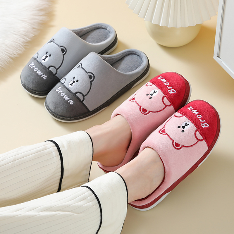 Bears Slippers - Warm Winter House Shoes For Women