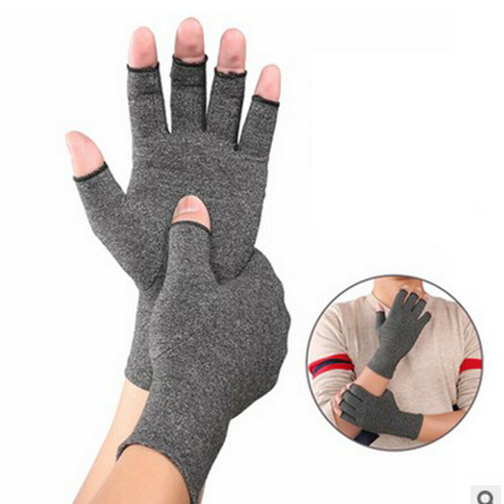 Non-Slip Breathable Health Care Nursing Half-Finger Gloves For Arthritis