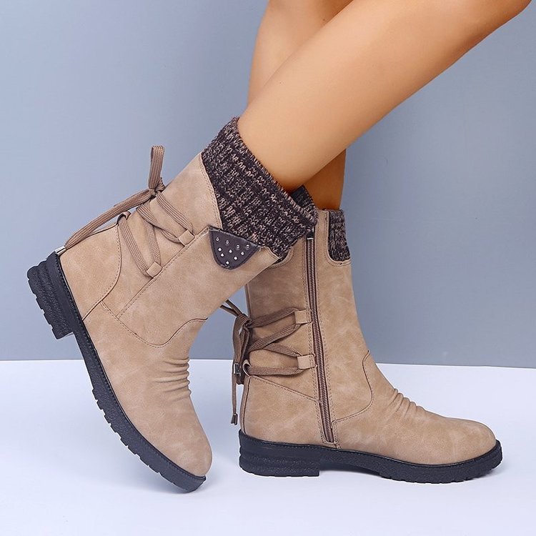 Lace-Up Women's Snow Boots - Cowgirl Shoes