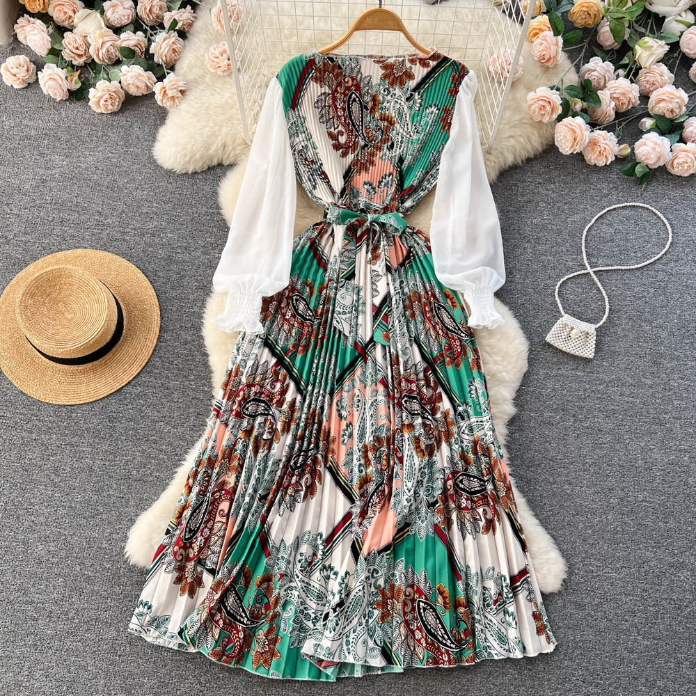 Ethnic-Style Printed Dress