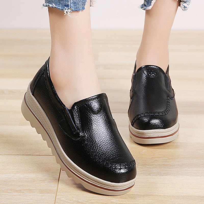 Leather Casual Shoes  For Women