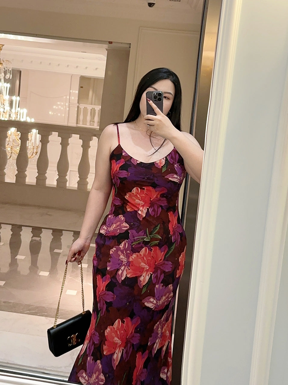 Lazy Vintage Large-Flower Dress