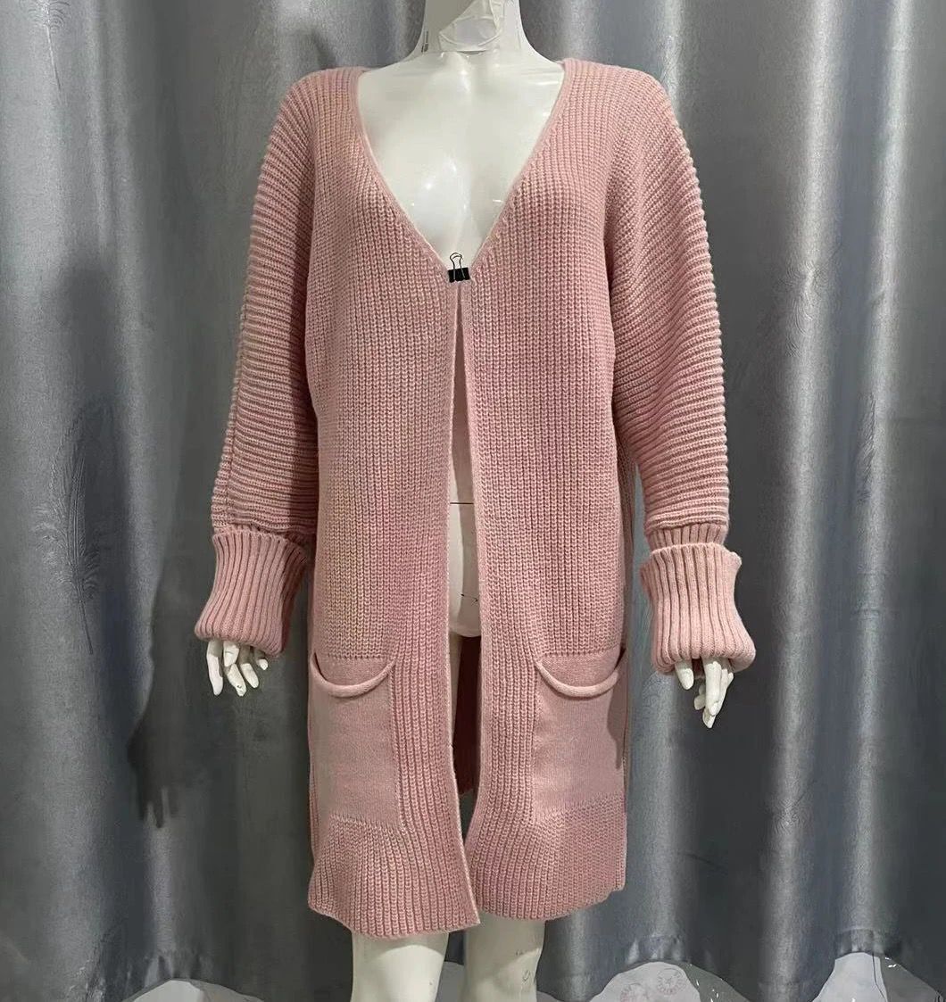 Loose Knitted Midi Sweater Coat