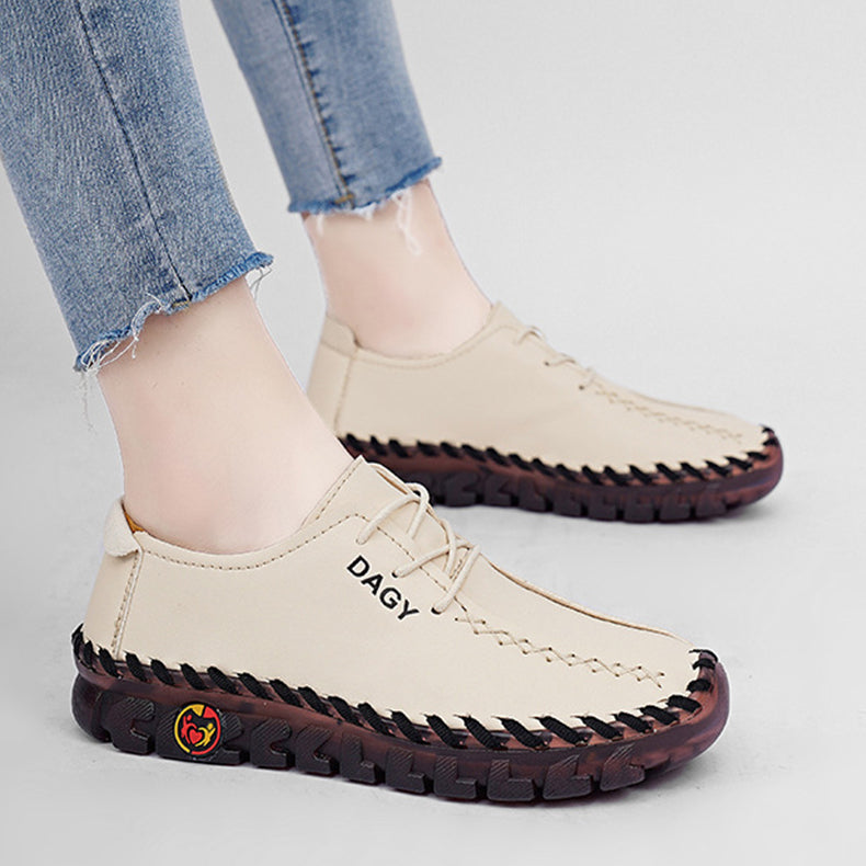 Soft Leather Loafers Flat Shoes