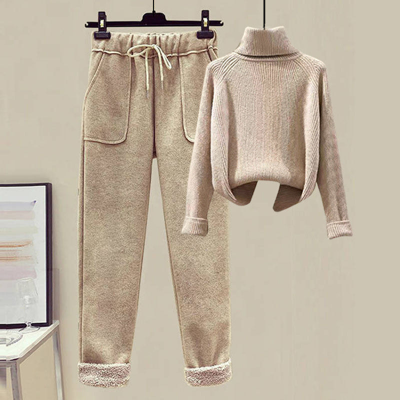 Lamb Wool Fur Three-Piece Outfit