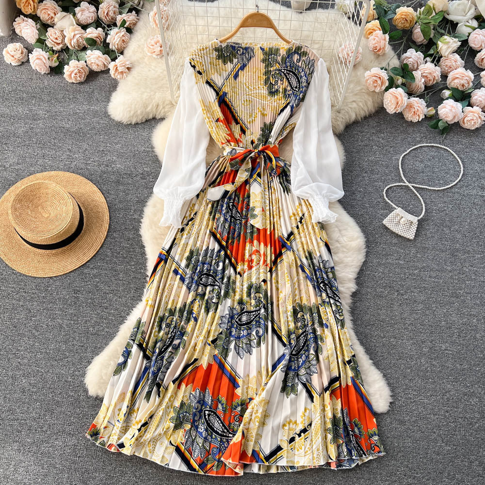 Ethnic-Style Printed Dress