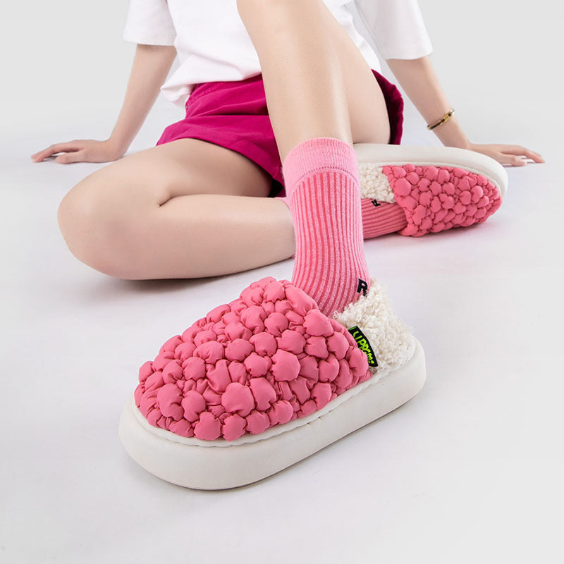 Bubbles Down Cotton Slippers For Women