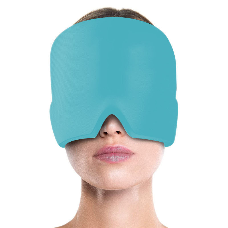 Migraine Relief Hat - Head-Wrap Ice Pack Mask For Puffy Eyes