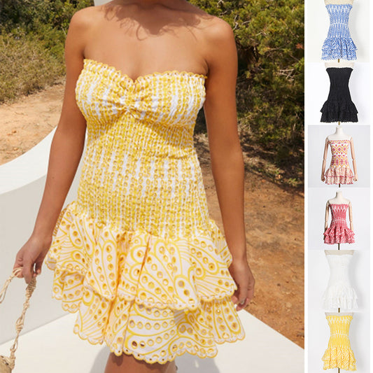 Pleated Beach Party Dress