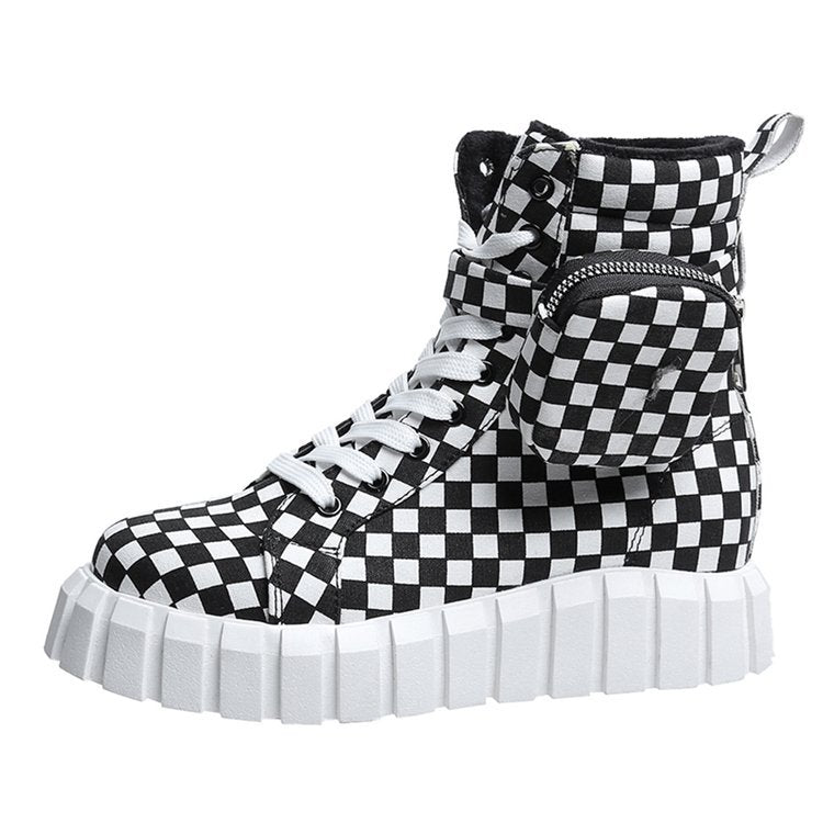 Punk Ankle Boots With Belt