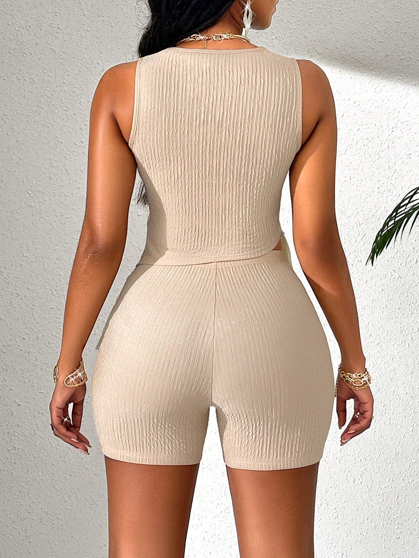 Tassels Top Short Pants Outfit