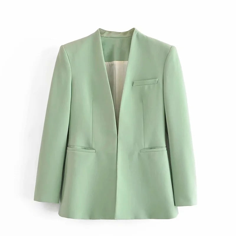 Ladies' New Solid-Colour Suit Jacket