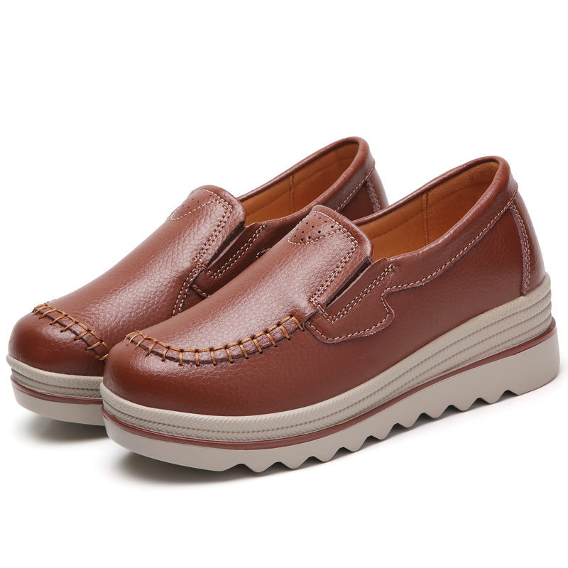 Leather Casual Shoes  For Women