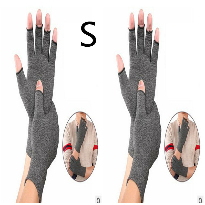 Non-Slip Breathable Health Care Nursing Half-Finger Gloves For Arthritis