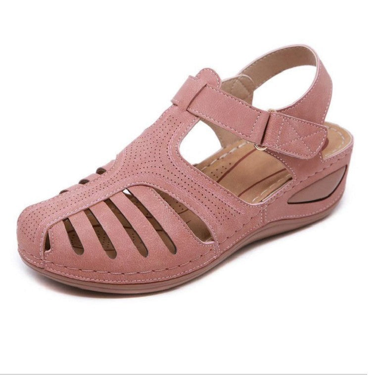 Women's Plus-Size Retro Sandals - Round Toe