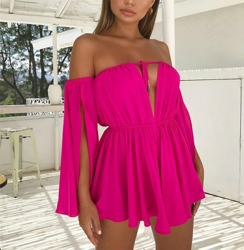 Tube-Top Casual High-Waist Mini Dress
