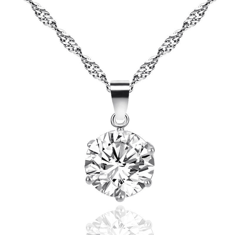 Women's Diamond-Studded Necklace