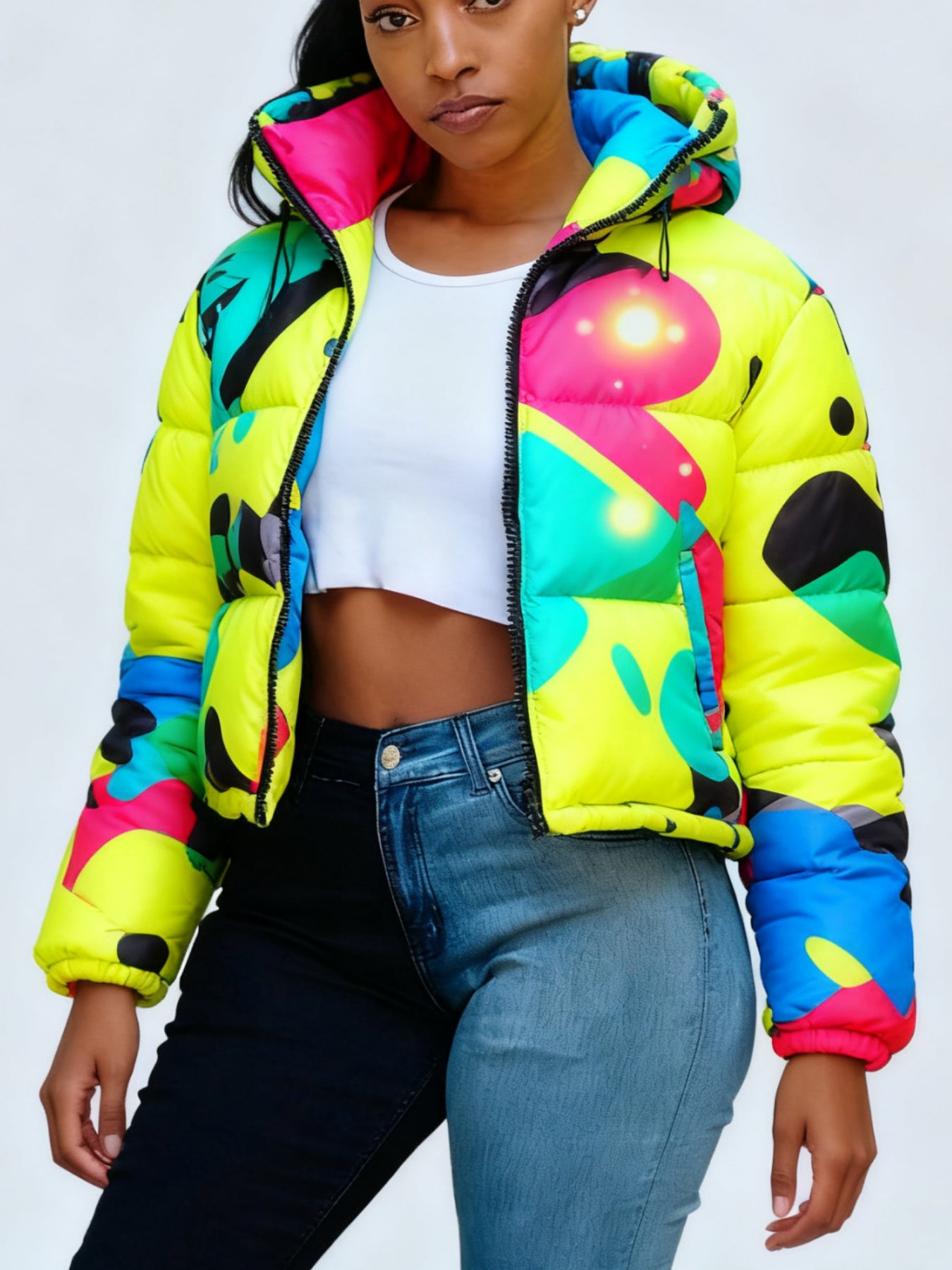 Colourful Parkas Cardigan Jacket