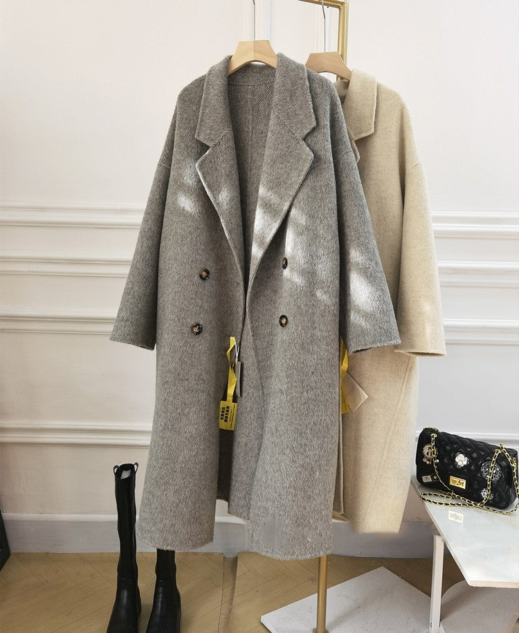 Velvet Double-Sided Wool Coat