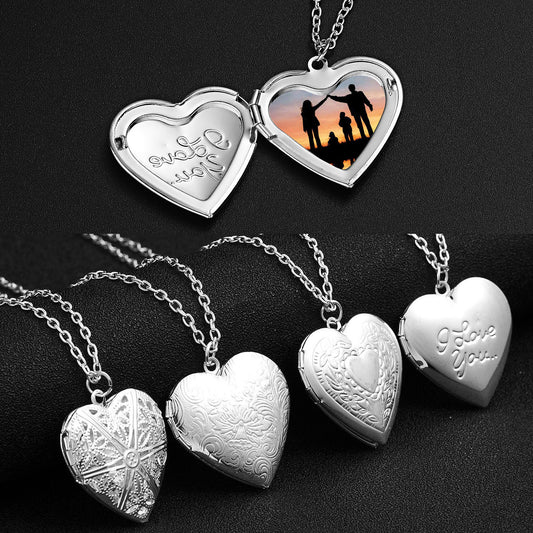 Carved Design Love Necklace