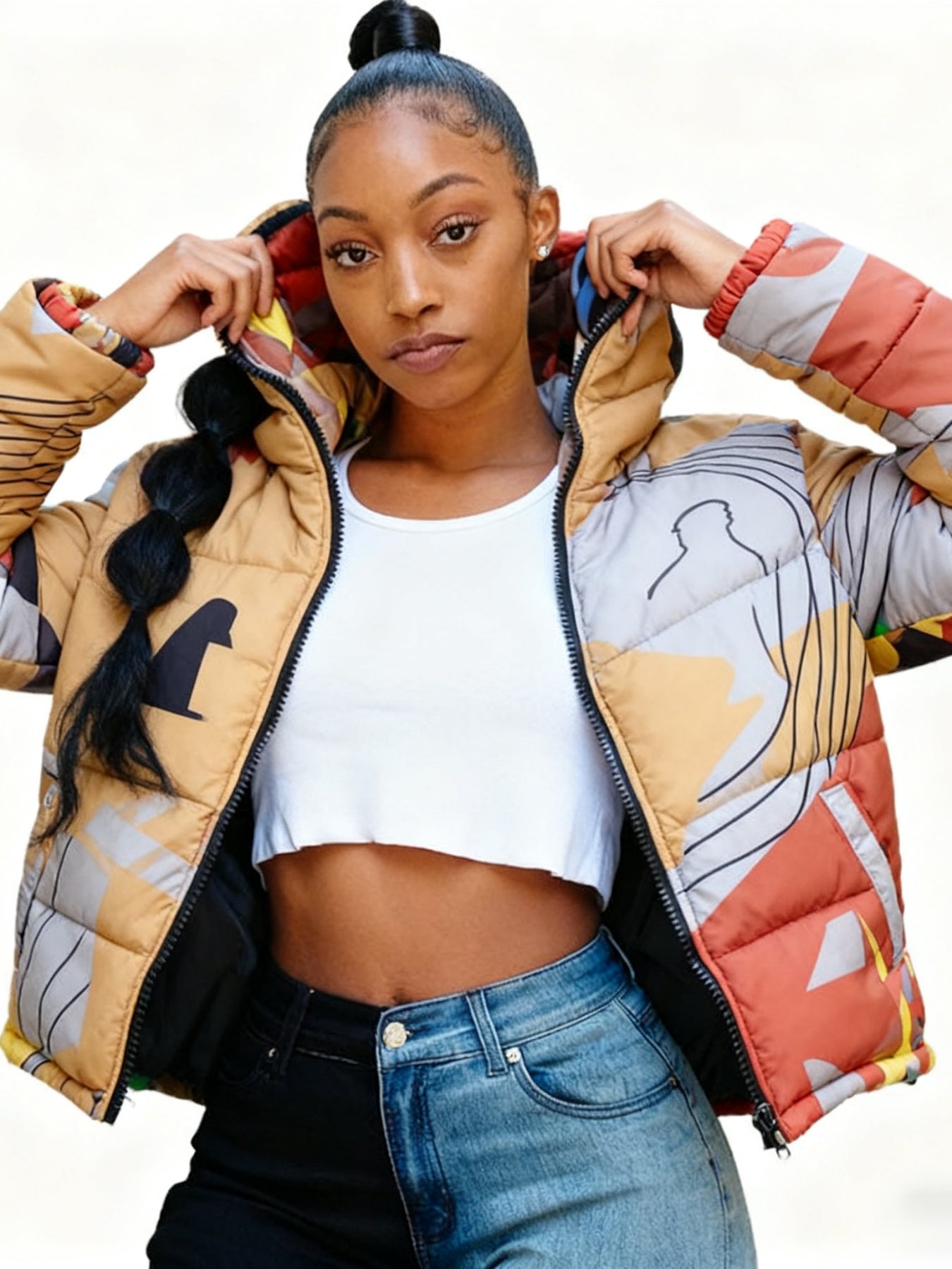 Colourful Parkas Cardigan Jacket