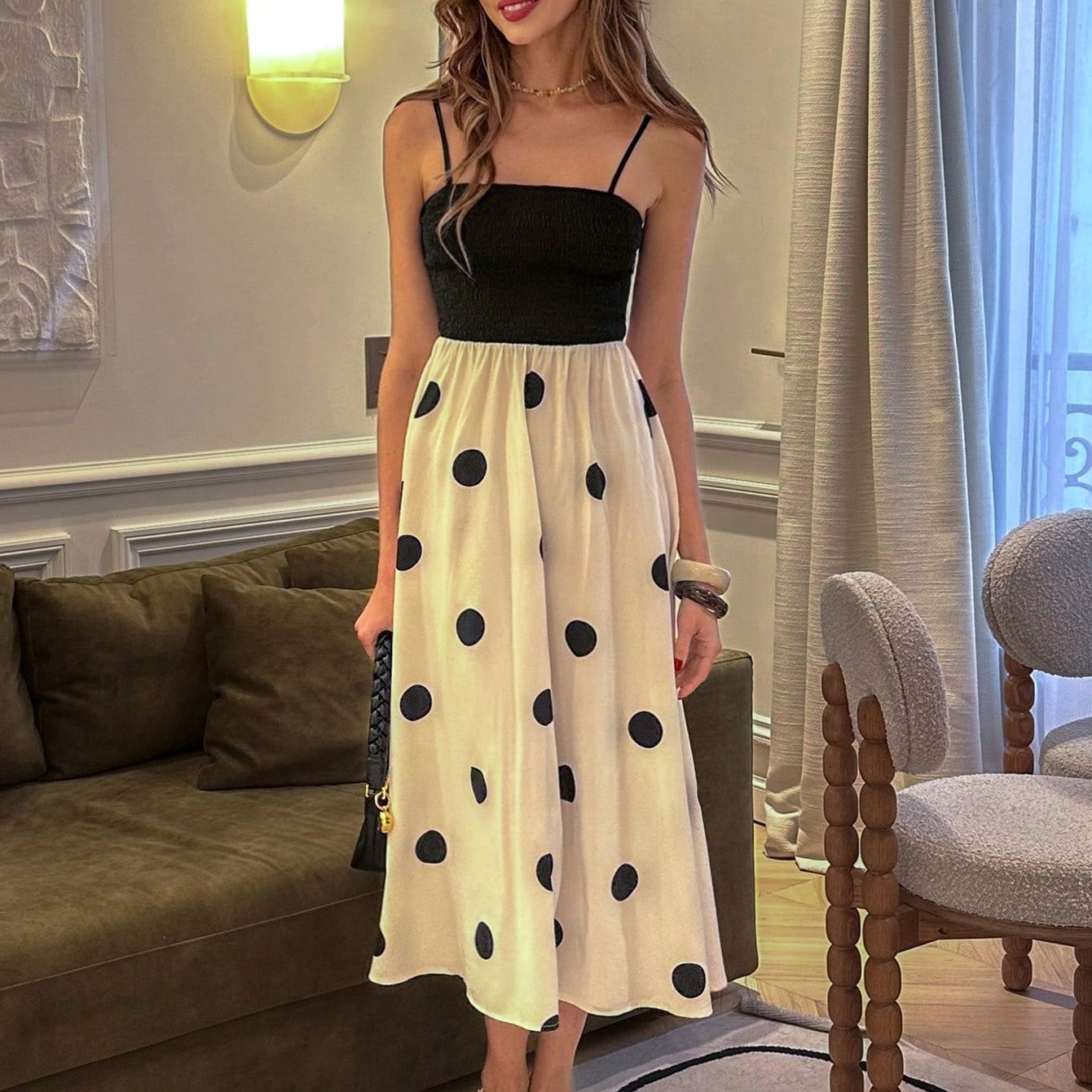 Fashion Trend Polyester Fiber Women's Dress