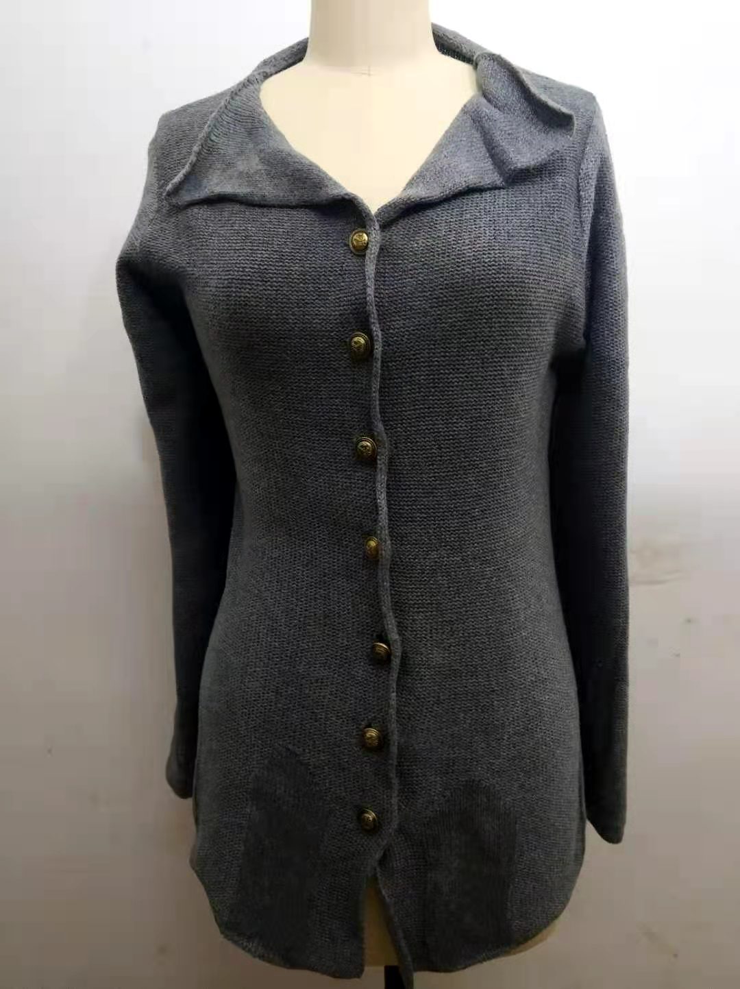 Slim Single-Breasted Short Retro Cardigan Coat