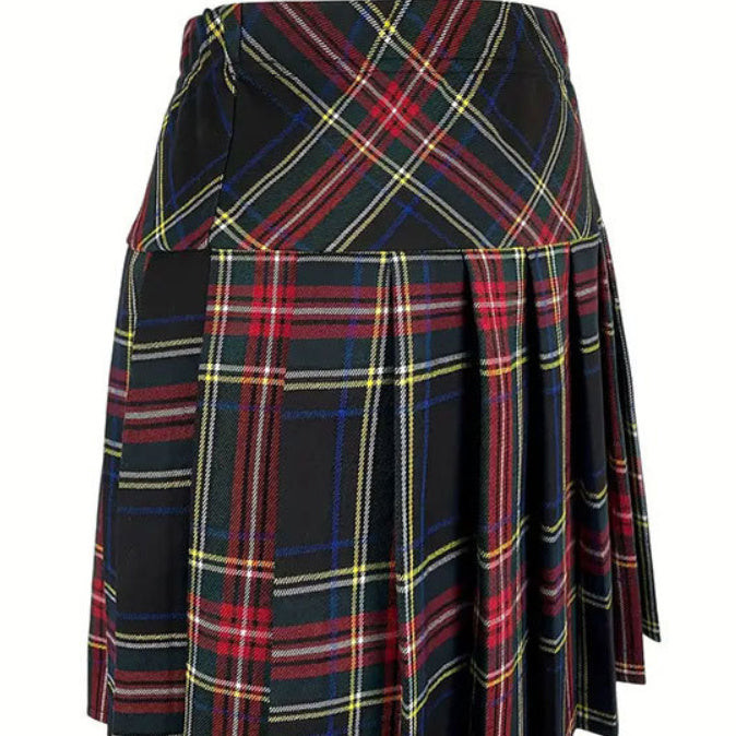 Stripes Pleated Skirt