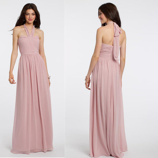 Solid-Colour Western Bridesmaid Dresses For Women