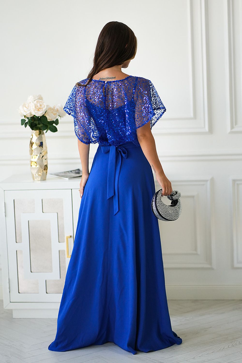  Long dress model 219694 Bicotone 