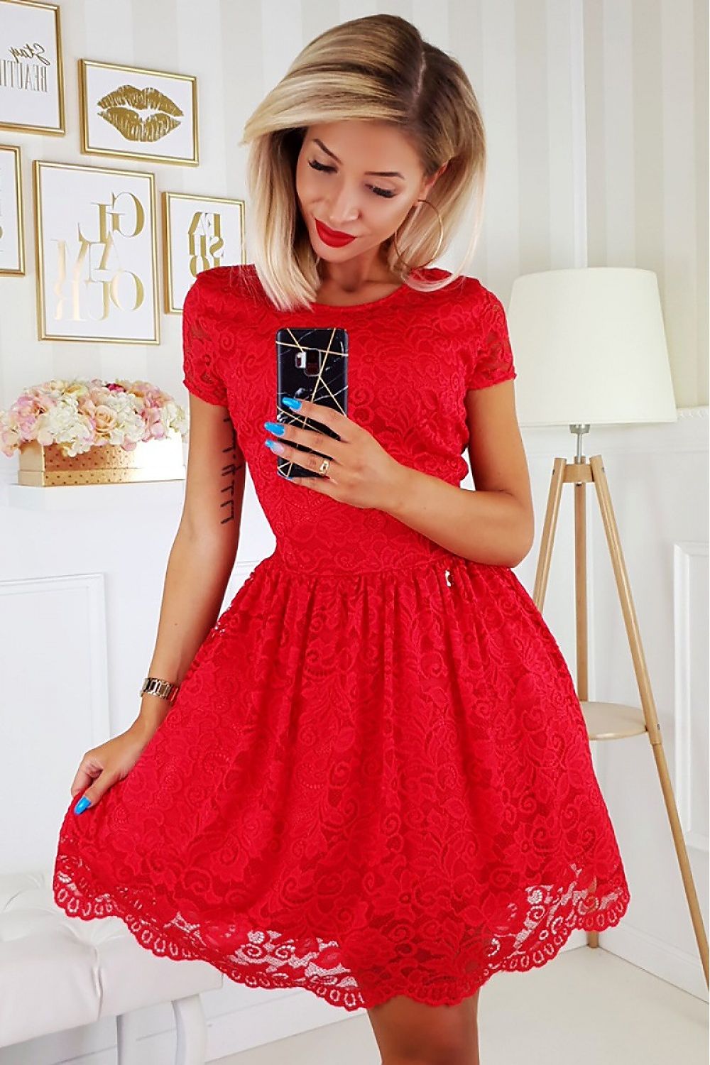  Evening dress model 151597 Bicotone 