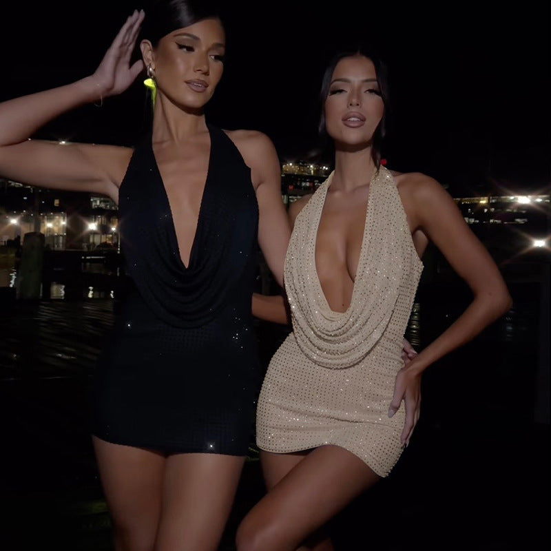 Slim-Fit Wrapped Mini Dress