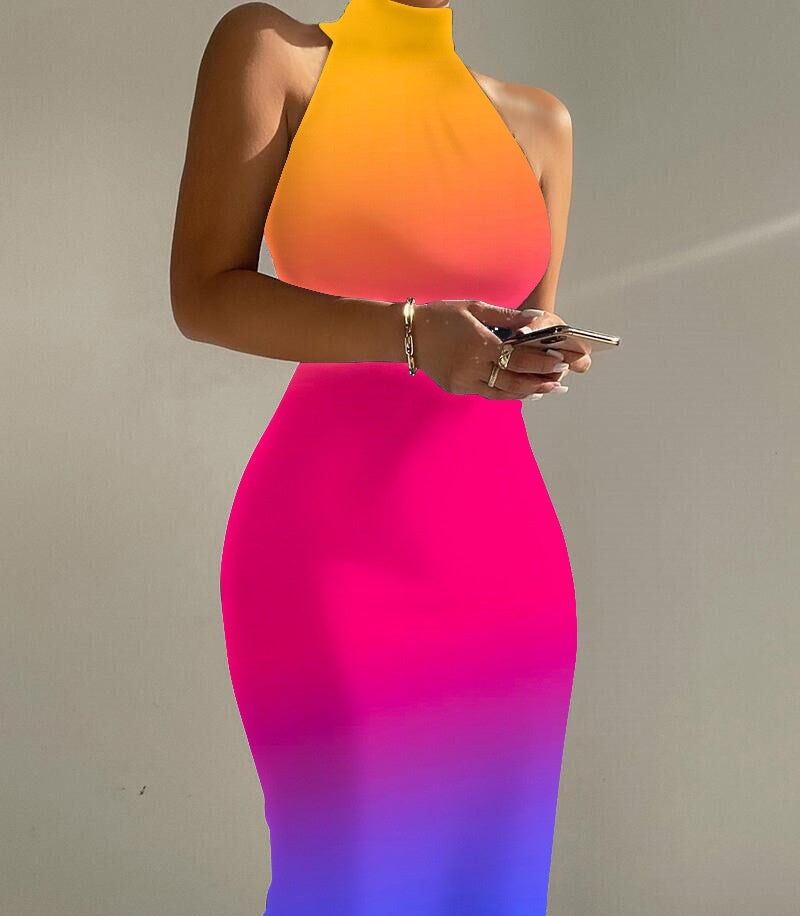 Tight Polyester Bodycon Dress