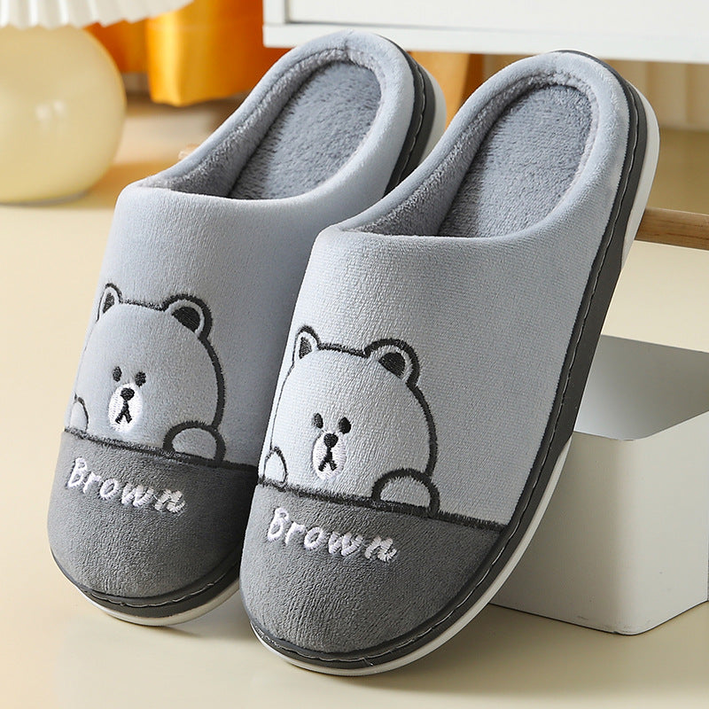 Bears Slippers - Warm Winter House Shoes For Women