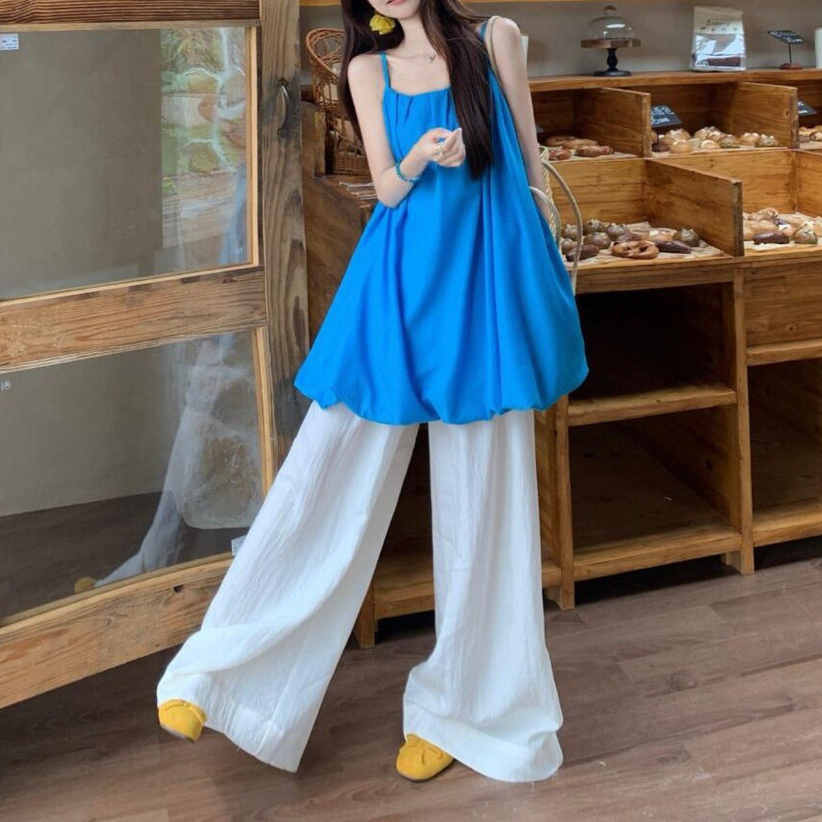 Cami & Loose Wide-Leg Pants Set