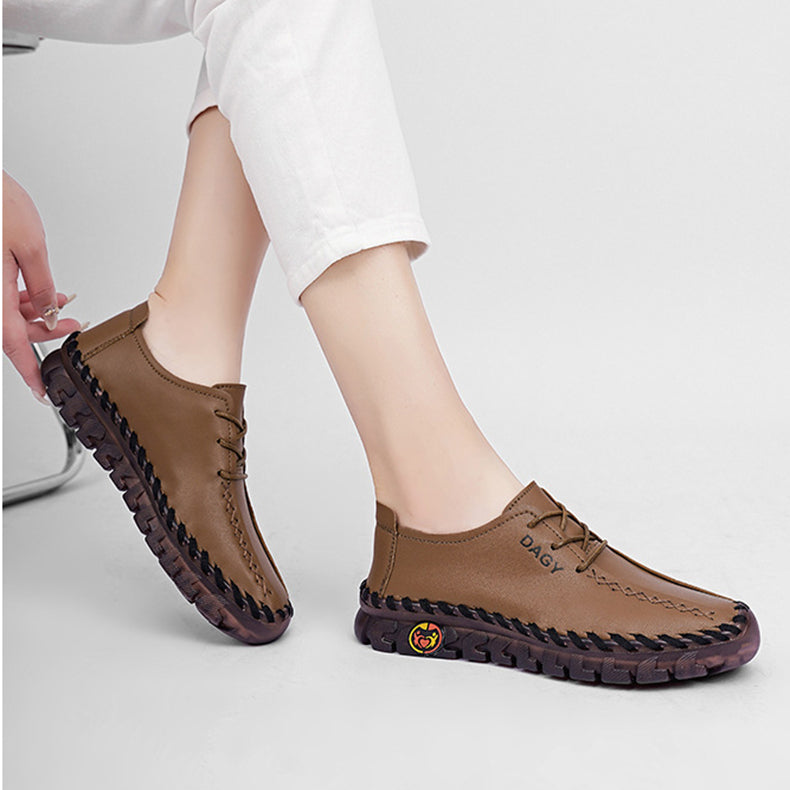 Soft Leather Loafers Flat Shoes