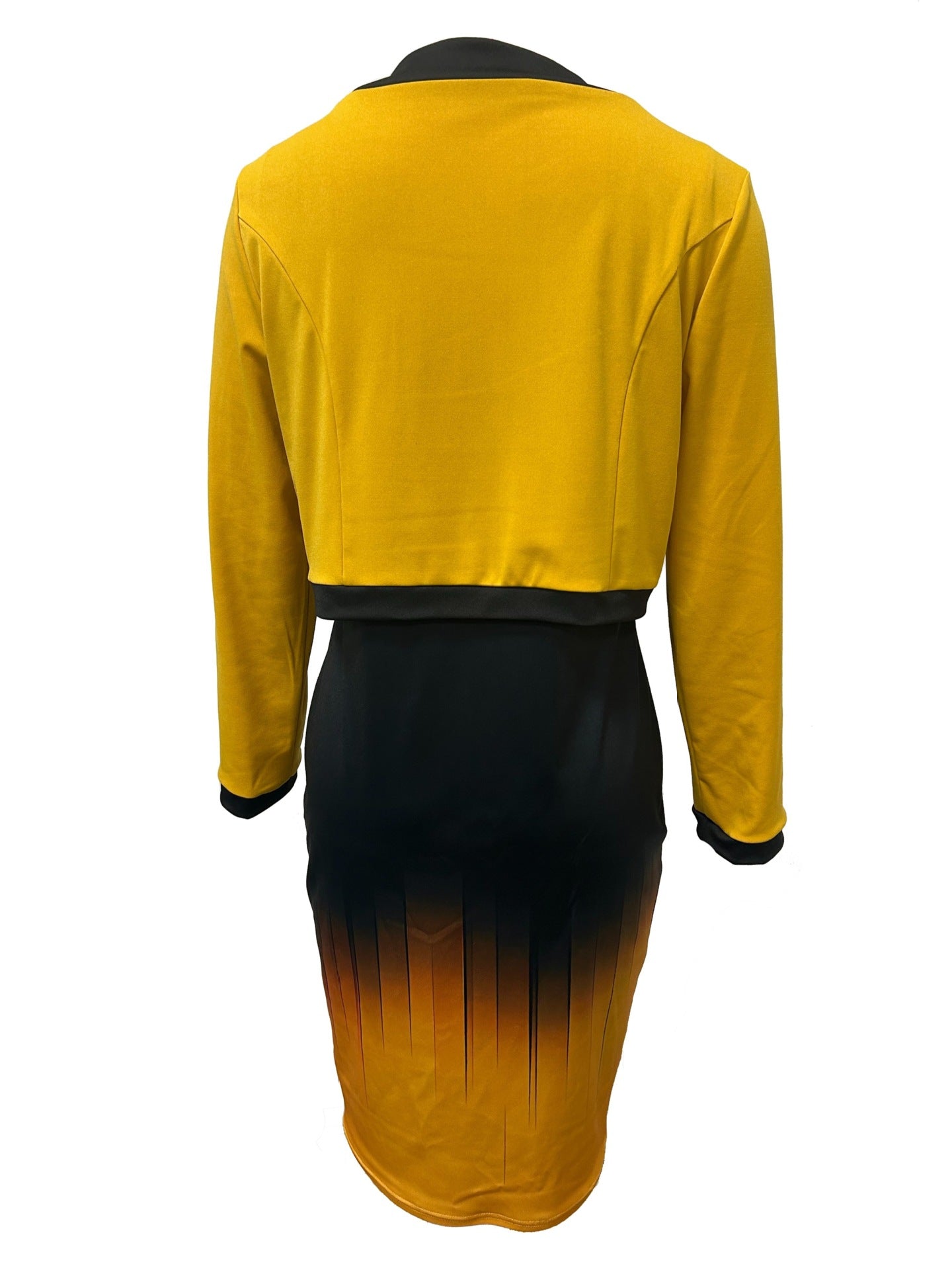 Hip-Wrapped Dress - Two-Piece Set