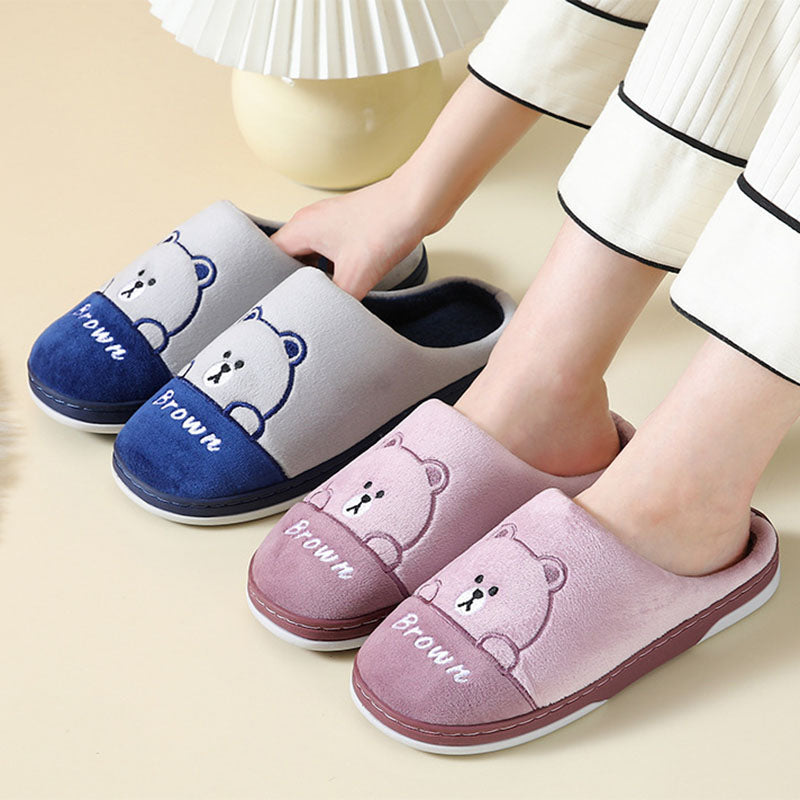 Bears Slippers - Warm Winter House Shoes For Women