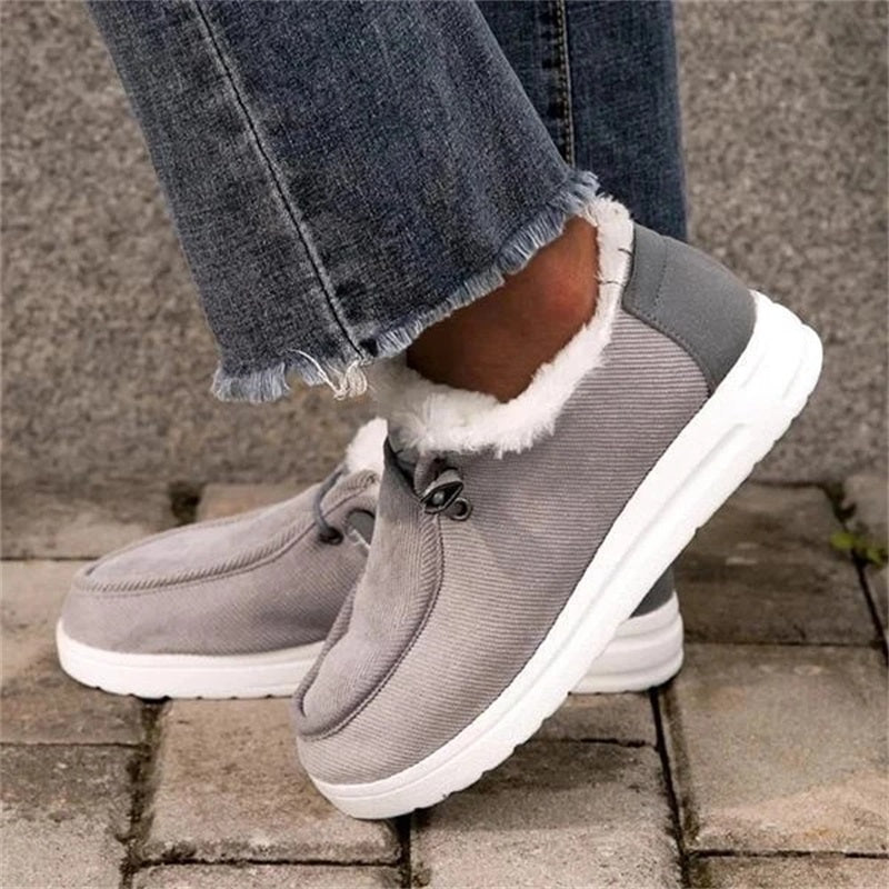 Snow Boots for Women - Warm Plush Winter Ankle Boots