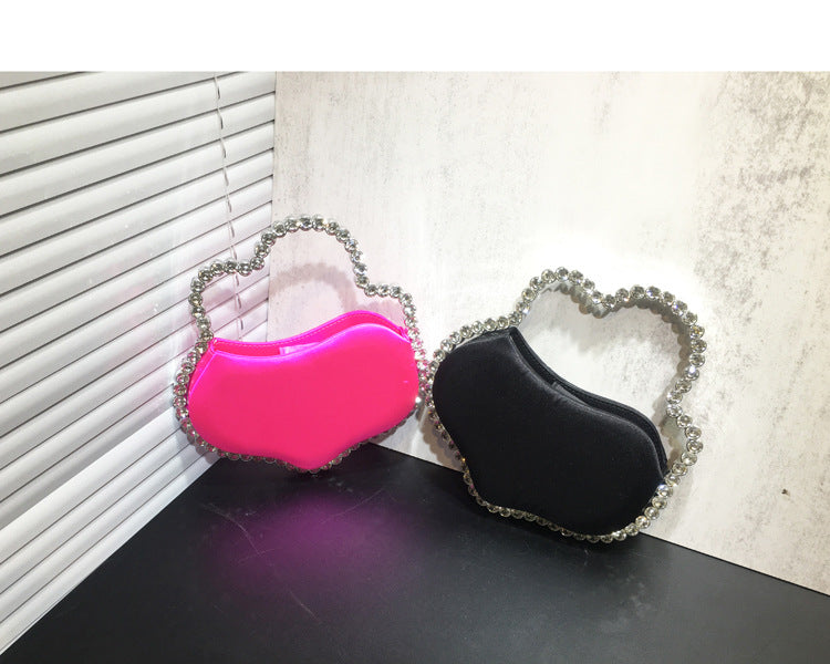 New Rhinestone Irregular Handbag For Women