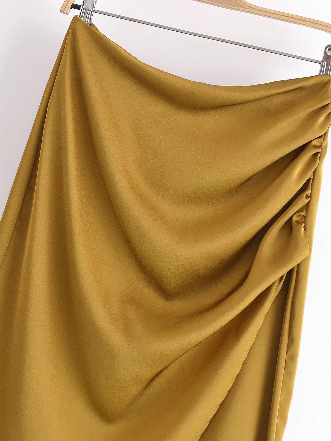 Women's Fashion High Waist Pleated Irregular Skirt